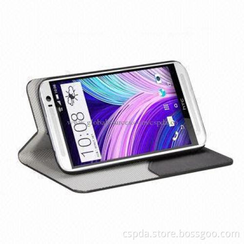 PU Flip Case for HTC One 2 with Multiple Angle Stand, All Buttons and Ports Available